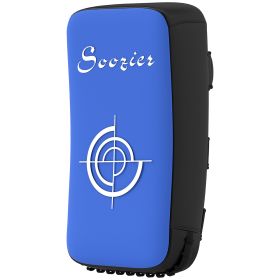 Soozier 16.5 in Muay Thai Kick Shield Punching Pad, Kick Shield for Martial Arts, Karate, Kickboxing, MMA x 1 Unit, Blue - Blue