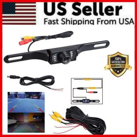 Wide 170Â° Night Vision Car Rear View Reverse Backup Parking Camera Waterproof - Default Title