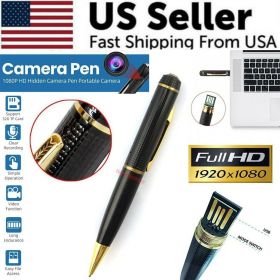 1080P HD Pocket Pen Camera Hidden Cam Mini Body Video Recorder DVR Security USB - Default Title