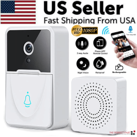 Wireless Security WiFi Smart Doorbell Intercom Video Camera Bell Chime Door Ring - Default Title
