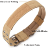 2" Wide Tactical Heavy Duty Nylon Large Dog Collar K9 Military With Metal Buckle - M - Neck 15.7" ~ 19.7" - Black