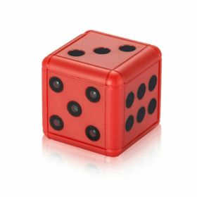 Mini Dice Camera Home Security Night Vision HD 1080P Motion Detection Nanny Cam - Red