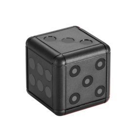 Mini Dice Camera Home Security Night Vision HD 1080P Motion Detection Nanny Cam - Black