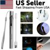 5" LED USB Rechargeable Mini Tactical Flashlight Stainless Steel Torch Pen Light - Default Title