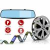 1080P HD Rearview Mirror Car DVR Dual Dash Cam Camera Front Rear Video Recorder - Default Title