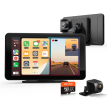 REXING 7" Wireless CarPlay/Android Auto Receiver, 4K Dash Cam, 1080p Rear, GPS, Bluetooth, 32GB Card - REXING 7" Wireless CarPlay/Android