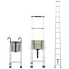 VEVOR Telescoping Extension Ladder 16.5FT Multi-button Retraction 419 LBS - 400 lbs - 16.5 ft - Multi-Button Retraction