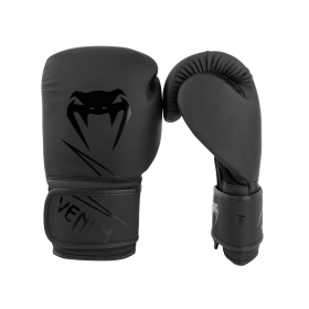 Classic 16oz Synthetic Leather Boxing Gloves for Training, Muay Thai & Bag Work â€“ Unisex â€“ Black - 16-Ounce