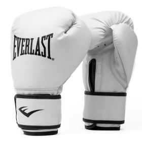 White L/XL Core Boxing Training Gloves â€“ 2-Piece Set â€“ Synthetic Leather with Odor Resistance - L/XL