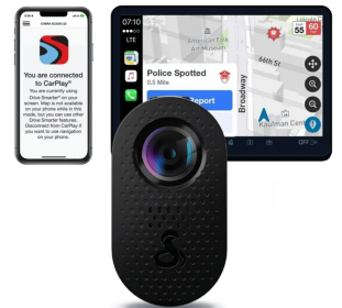 Cobra SC110 Dash Cam â€“ QHD 1440P Compact Dash Camera with Night Vision, Built-in WiFi, Live Police Alerts, CarPlay & Android Auto, Continuous Record