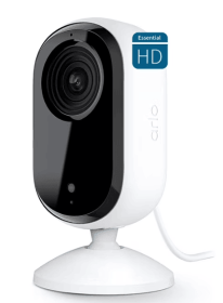 Arlo Essential Indoor Camera HD (2nd Gen) - Wired Security Camera with Privacy Shield, 1 Cam, White VMC2060-1WMNAS