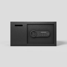 Steel Security Safe and Lock Box with Electronic Keypad - Secure Cash, Jewelry, ID Documents, Black,1.16 Cubic Feet - as Pic
