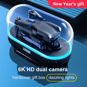 4DRC V20 RC Drone WIFI FPV 6K HD Dual Camera Gesture Photo Quadcopter 2 Battery,Suitable for beginners. - black