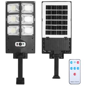 Solar Powered Wall Light 252 LED Beads PIR Motion Sensor Lamp Outdoor IP65 Waterproof with Remote Control for Garage Front Door Garden Pathway - 126W