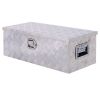 30inch Aluminum tool box,heavy duty truck bed tool box,outdoor trailer pickup storage tool box,RV storage organizer,underbody box w/lock keys,silver -