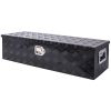 39inch Aluminum tool box,heavy duty truck bed tool box,outdoor trailer pickup storage tool box,RV storage organizer,underbody box w/lock keys,black 39