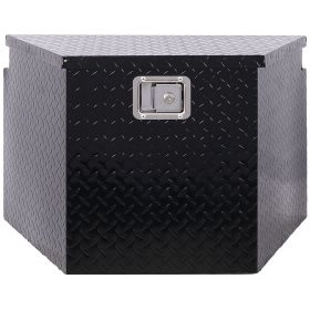 29inch Aluminum tool box,heavy duty truck bed tool box,outdoor trailer pickup storage tool box,RV storage organizer,underbody box w/lock keys,black 29