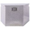 29inch Aluminum tool box,heavy duty truck bed tool box,outdoor trailer pickup storage tool box,RV storage organizer,underbody box w/lock keys,silver,