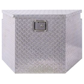 29inch Aluminum tool box,heavy duty truck bed tool box,outdoor trailer pickup storage tool box,RV storage organizer,underbody box w/lock keys,silver,