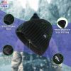 Fear0 NJ Warmest Watch-Cap Plush Insulated Lined Tactical Field Beanie Hat Men - Black