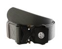 Quick Release Buckle Tactical Belt Military Hiking Rigger Nylon Web Work Belt Heavy Duty Work Belt Stretch Strap ((Coffee) - light gray