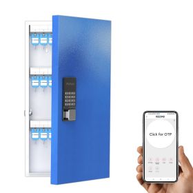 WeHere Smart Key Lock Box (48 Keys) with APP;  Key Cabinet Wall Mount use Blutooth;  OTP;  Fixed Code Unlock;  App Generates Codes without Intern