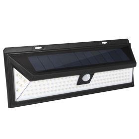 Solar Lights 118 LEDs Solar Wall Light Outdoor Motion Sensor Lamp IP65 Waterproof - Black