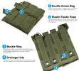 Molle Open Top Double Triple Mag Pouch - Green - Double