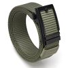 Hefujufang Nylon Ratchet Belt Golf Belt Cobra Buckle for Men/Women Web Belt with Automatic Slide Buckle,Valentines day giftâ€¦ - green