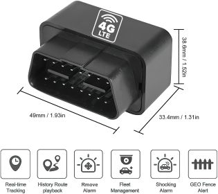 Realtime Mini GPS Tracking Unit for Car Portable Locator w/ Rechargeable Battery - Default