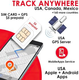 GPS Card for Teksus Mayak GPS/Glonass v5 Car Locator + Mobile APP + Sim Card - Default