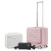 18" Carry On Luggage with Front Open Door &Laptop Interlayer, Hard Shell Suitcase Built-In TSA Luggage Lock, Hardside Lightweight PC Travel Suitcase f