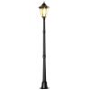 Outsunny 77" Solar Lamp Post Light, Waterproof Aluminum Outdoor Vintage Street Lamp, Motion Activated Sensor PIR, Adjustable Brightness, for Garden, L