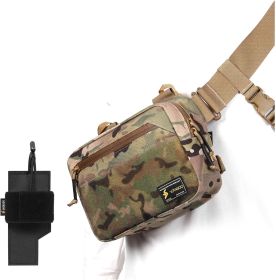 Tactical Fanny Pack EDC Waist Bag For Outdoor Shooting Fishing - CP