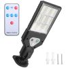 Solar Wall Light Outdoor 72 LED Beads PIR Motion Sensor Remote Control Wireless Lamps IP45 Waterproof Lighting for Garage Front Door Garden Pathway -