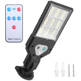 Solar Wall Light Outdoor 72 LED Beads PIR Motion Sensor Remote Control Wireless Lamps IP45 Waterproof Lighting for Garage Front Door Garden Pathway -