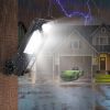 Solar Wall Light Outdoor 87 LED Beads PIR Motion Sensor Remote Control Wireless Lamps IP45 Waterproof Lighting for Garage Front Door Garden Pathway -
