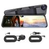 4K Car DVR 12in Dash Cam Camcorder Camera Recorder with 170Â° Angle Loop Recording Motion Detection Night Vision Voice Control APP Control G-sensor -