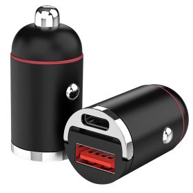 2Pcs 100W USB Type-C Car Charger QC4.0 PD3.0 USB Fast Charging Adapter Dual Port Car Cigarette Lighter Compatible with iPhone14/13/12 IPad Samsung - B
