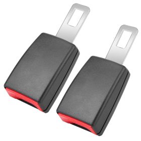 2Pcs Universal Car Extension Socket Buckles Auto Safety Extender Clip Alarm Stopper Comfortable For Pregnant Compatible w/ Most Cars - Buckle