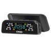 Wireless Solar Car Tire Pressure Monitoring System Auto Tire Pressure Monitor with Built-in Sensors Temperature Alarm for Car SUV Sedan RV - Inside