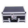 30*15*23cm Aluminum New Framed Locking Gun Pistol HandGun Lock Box Hard Storage Carry Case Black - As Picture
