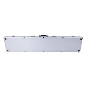 135*28*10cm Aluminum New Framed Locking Gun Pistol HandGun Lock Box Hard Storage Carry Case Silver - As Picture