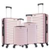 Hardshell Luggage Sets Suitcase ABS Lightweight with Spinner Wheels and TSA Lock Blue - as picture