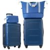 2 Piece Luggage Set with Bags Expanable Spinner Wheels ABS Lightweight Suitcase with TSA Lock 20inch+24inch - as Pic