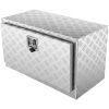 VEVOR Underbody Truck Box, 30"Ã—17"Ã—18" Pickup Storage Box, Heavy Duty Aluminum Diamond Plate Tool Box with Lock and Keys, Waterproof Trailer Storage