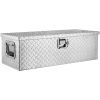 VEVOR Heavy Duty Aluminum Truck Bed Tool Box, Diamond Plate Tool Box with Side Handle and Lock Keys, Storage Tool Box Chest Box Organizer for Pickup,