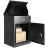 VEVOR Package Delivery Boxes for Outside, Extra Large Mailbox with Coded Lock, Galvanized Steel Wall Mounted Mailboxes 17.3"x13.8"x22.8", Anti-Theft B