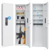 53" Fingerprint Touch Panel In-Wall Safe,Hidden Wall Gun Safe for Rifles with Adjustable Shelves,Assembled Storage Multifunctional Wall Safe for Firea