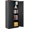 VEVOR Metal Storage Cabinet, Steel Locking Storage Cabinet with 2 Magnetic Doors and 4 Adjustable Shelves, 71'' Metal Cabinet 200 lbs Capacity per She